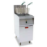 Omcan CE-CN-0040, 27-inch Stainless Steel Electric Floor Fryer, 1400W