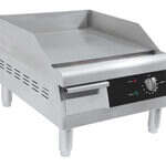 Omcan CE-CN-0405, 16-inch Countertop Stainless Steel Electric Griddle, 1750W