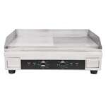 Omcan CE-CN-0610-FR, 24-inch Countertop Stainless Steel Electric Griddle with Half-Smooth Surface, 3600W