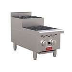 Omcan CE-CN-HP12-S, 12-inch 2 Burners Step-Up Natural Gas Hot Plate, 52,000 BTU