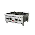 Omcan CE-CN-HP24-M, 24-inch 4 Burners Natural Gas Hot Plate, 100,000 BTU