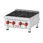 Omcan CE-CN-HP424M, 24-inch 4 Burners Countertop Natural Gas Hot Plate with Manual Control