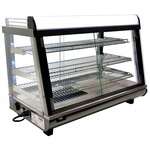 Omcan DW-CN-0136, 35-inch Stainless Steel Display Warmer with Front and Back Doors, 4.8 Cu.Ft