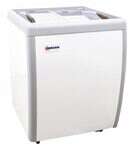 Omcan FR-CN-0160-R, 26-inch Flat Glass Top Ice Cream Display Chest Freezer, 5.5 Cu.Ft