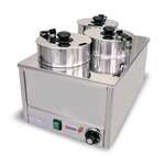 Omcan FW-TW-0012, 22-inch Stainless Triple Well Food Warmer