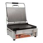 Omcan PG-CN-0679-F, 12x15-inch Electric Single Panini Grill with Smooth Grill Surface