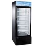 Omcan RE-CN-0023-H, 28-inch 1 Glass Door Black Refrigerator, 23 Cu.Ft