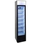 Omcan RS-CN-0145, 16.5-inch 1 Glass Door Slim Display Refrigerator with Lightbox, 5 Cu.Ft