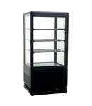 Omcan RT78L-1R, 16.75x16x39-Inch Countertop Desktop Refrigerated Display, Self-Contained, CE