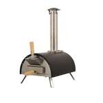 Omcan WO-CN-0018-B, 32-inch Stainless Steel Countertop Wood Burning Pizza Oven with Cover