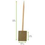 PacknWood 209BBBHUT10, 3.9-Inch Boot Single Prong Bamboo Skewers with Block End, 480/CS