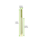 PacknWood 209BBLK101, 3.9-Inch "Dual Prong" Bamboo Double Pick Skewer, 2000/CS