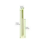PacknWood 209BBLK141, "DUAL PRONG" Bamboo Double Pick Skewer, 2000/CS