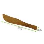PacknWood 209BBMIKNI, 3.5x0.4-Inch Mikni Natural Bamboo Mini Knife Spreader, 500/CS