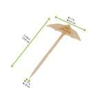 PacknWood 209BBPARA9, 3.55-Inch Chiba Bamboo Umbrella Picks, 2000/CS