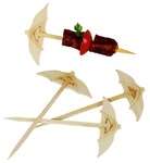 PacknWood 209BBPARA9, 3.55-Inch Chiba Bamboo Umbrella Picks, 2000/CS