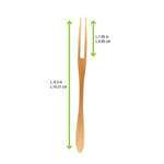 PacknWood 209BВЅURAT, 6.5-Inch "Surat" Bamboo Flat Fork, 500/CS