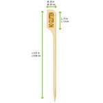 PacknWood 209BBTGGLUT, 3.57-Inch Food Information Picks "No Gluten", 1000/CS