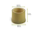 PacknWood 209BBTUB50, 1.5 Oz 2.07-Inch Dia "Sapporo" Straight Cut Bamboo Cup, 200/CS