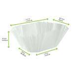 PacknWood 209CPS65, 4.1x3.15x1.6-Inch Paper Baking Liner, 100/CS