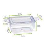 PacknWood 209MBLOUKIA1, 2.76x2.1x1.27-Inch "Loukia" Transparent Casserole Dish with Rigid Lid, 144/CS
