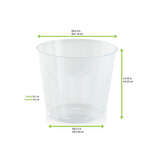 PacknWood 209MBOD15, 6 Oz Clear Mini Plastic Cup, 1000/CS