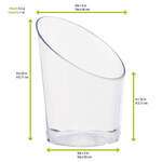 PacknWood 209MBPIA30, 1 Oz 1.6-Inch Dia "Pia" Angle Cut Mini Cup, 300/CS