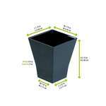 PacknWood 209MBTAITIN, 2 Oz "Taiti" Black Plastic Square Cup, 600/CS