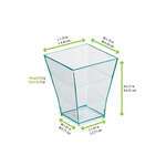 PacknWood 209MBTAITIV, 2 Oz "Taiti" Clear Plastic Green Square Cup, 600/CS