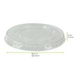PacknWood 209POPETL3, Clear PET Flat Lid for 210POC81N & 210POB80 & 210POC121N & 210POB121, 2500/CS