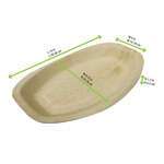 PacknWood 210APA3624, 14x9.75x1.3-Inch Oval Palm Leaf Plate, 50/CS