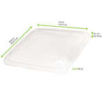 PacknWood 210APOPL1000, 9.5x9.5x1.1-Inch Clear PET Lid for 210APOUP1000, 100/CS