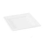 PacknWood 210APU2020A, 7.8x7.8x0.6-Inch Square White Sugarcane Plate, 500/CS