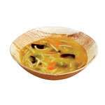 PacknWood 210BBB12, 4.7-Inch Dia Round Palm Leaf Mini Bowl, Beige, 100/CS