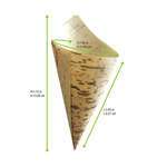PacknWood 210BBCOB13, 1.5 Oz 5.15-Inch Long Bamboo Leaf Cone 2 Layers, 1000/CS