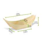 PacknWood 210BBOIS41, 2.69x1.68x0.75-Inch Mini Wooden Boats, 500/CS