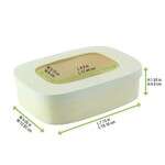 PacknWood 210BBOITE188F, 28 Oz Rectangular Wood Box with Window Lid, 25/CS