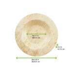 PacknWood 210BBOUDISK, 3.55-Inch Dia Bamboo Leaf Double Layer Small Plate, 1000/CS