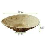 PacknWood 210BBOUSCOUP, 2 Oz Mini Bamboo Leaf Round Dish, 1000/CS