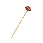 PacknWood 210BBOVAL, 4.7-Inch Bamboo Football Skewers, 1000/CS