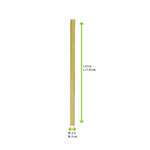 PacknWood 210BВЅPAT11, 4.5x0.2-Inch Unwrapped Bamboo Stirrers, 5000/CS