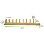 PacknWood 210BBTAC8, 15.75x2.76x2.09-Inch Taco Holder for 8 Tacos, 12/CS