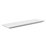 PacknWood 210BCHIC279, 10.8x3.5x0.48-Inch "Bio n Chic" White Sugarcane Plate, 100/CS