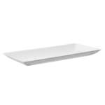 PacknWood 210BCHIC90180, 7.08x3.55x0.5-Inch "Bio n Chic" White Sugarcane Plate, 100/CS (Discontinued)