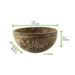PacknWood 210BCOCO200, 6.8-8.5 Oz Round Unpolished Coconut Bowl, 100/CS