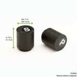 PacknWood 210BKPS2N, 0.71-Inch Dia Black Bamboo Mini Salt & Pepper Set (Prefilled), 100/CS
