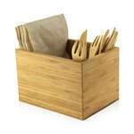 PacknWood 210BMH2, 6.3x4.75x4.15-Inch Bamboo Cutlery and Napkin Holder, 8/CS