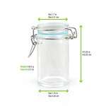 PacknWood 210BOKA65, 2 Oz Mini Glass Seal Jars, 24/CS