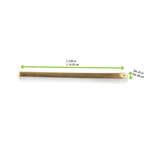 PacknWood 210ВЅTRAW14, 5.65x0.35-Inch Unwrapped Reusable Cocktail Bamboo Straw, 400/CS