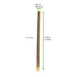 PacknWood 210ВЅTRAW19, 7.05x0.3-Inch Unwrapped Reusable Bamboo Straw, 200/CS